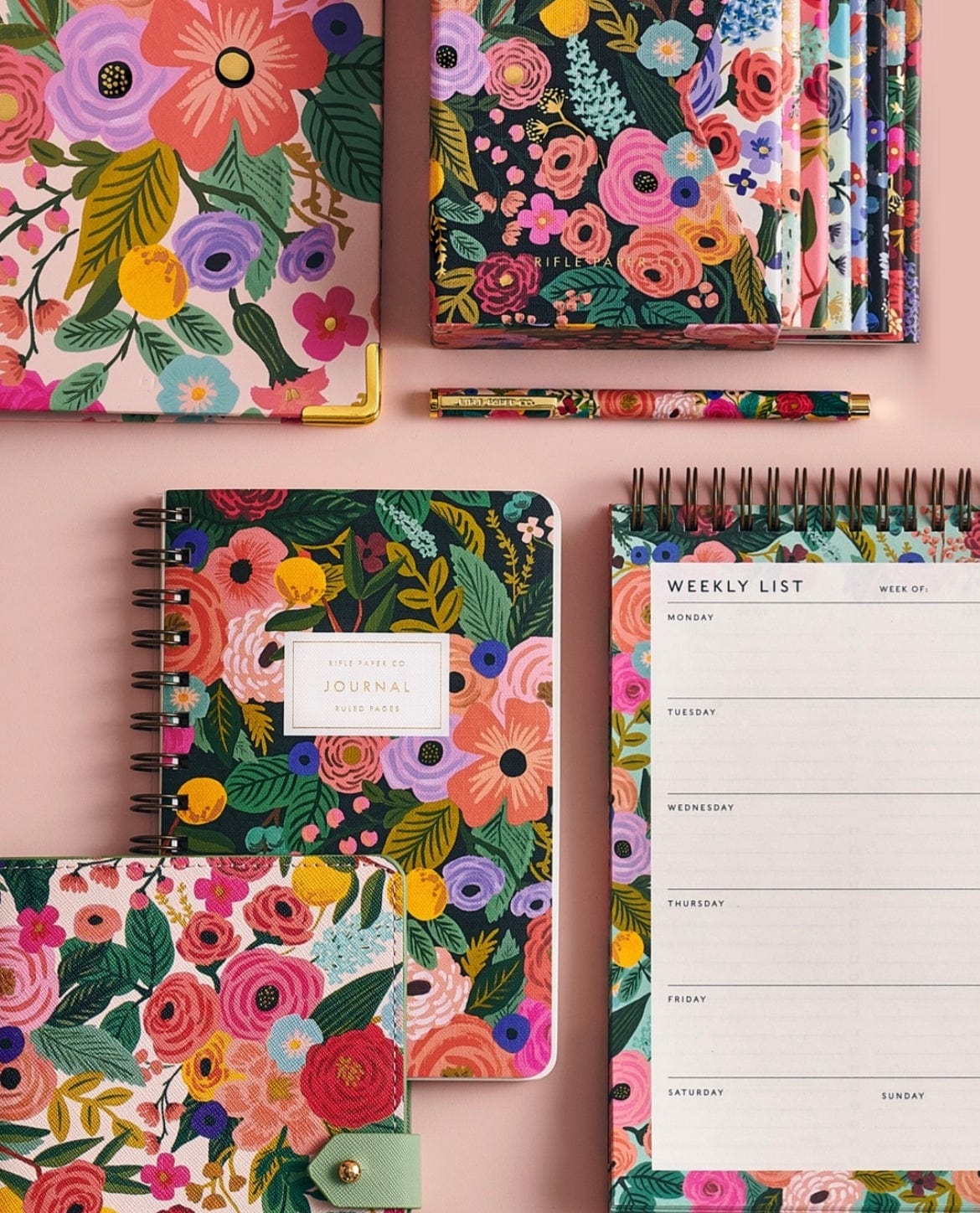 Rifle Paper Planner Weekly Desk Planner Rifle Paper
