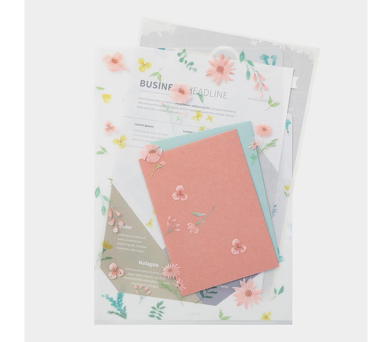 Midori Accessori Cartellina con tasche Flower