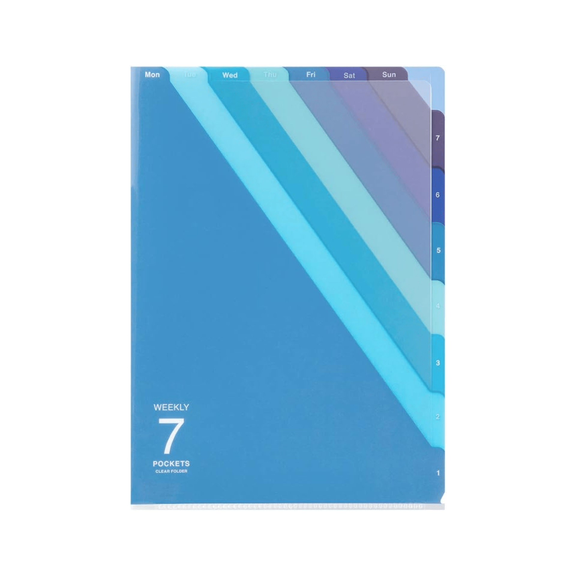 Midori Accessori Cartellina con tasche Weekly 7 Blue