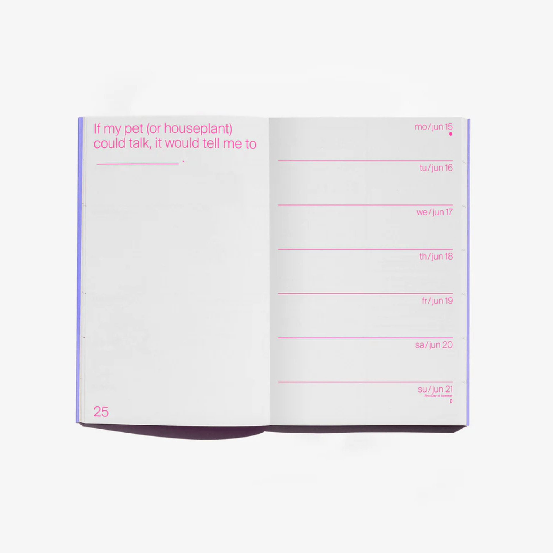 Edition Julie Joliat Agenda Agenda Day One To One 2026 - Berry Milk