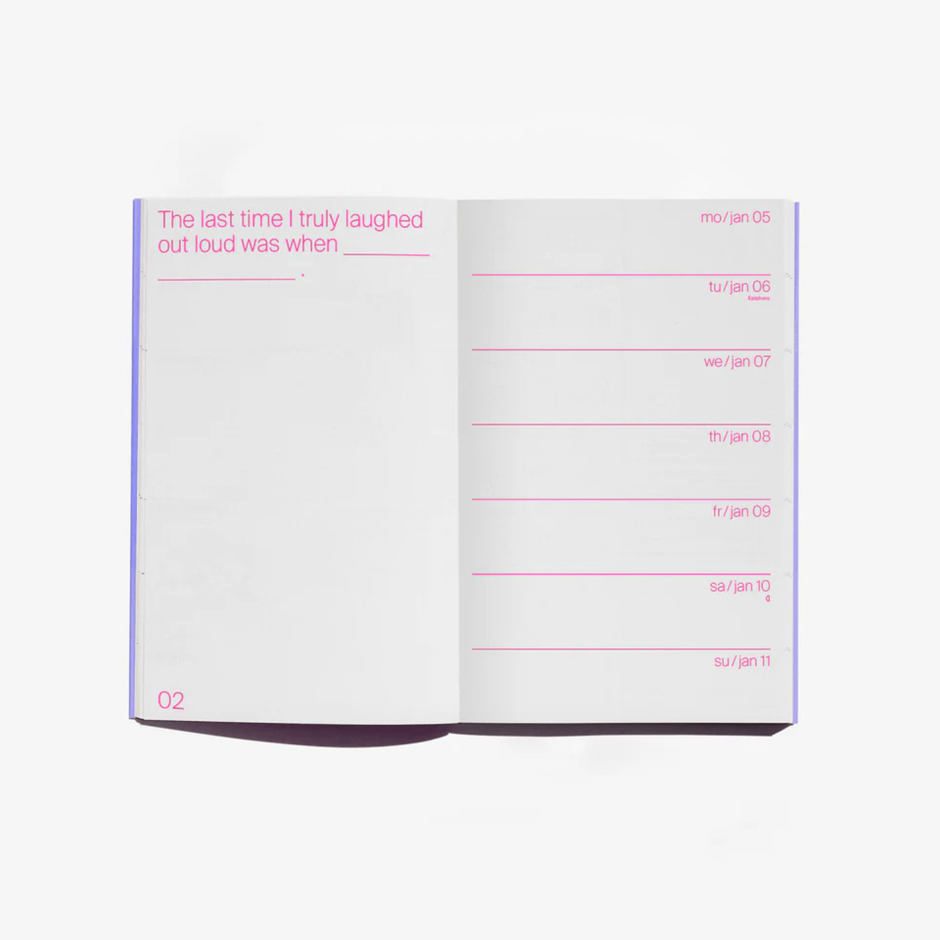 Edition Julie Joliat Agenda Agenda Day One To One 2026 - Berry Milk