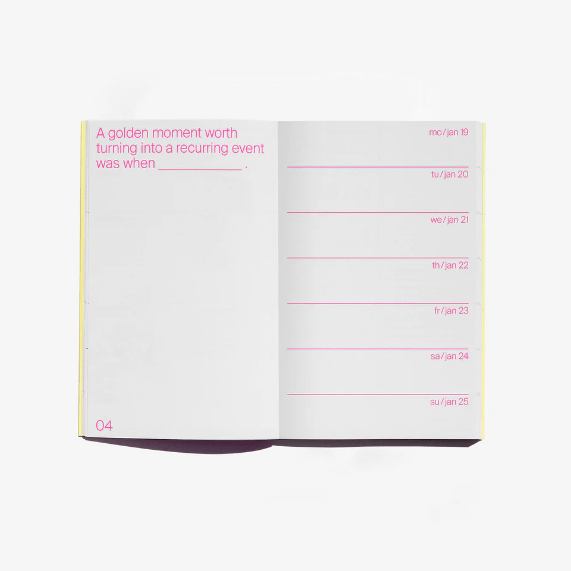 Edition Julie Joliat Agenda Agenda Day One To One 2026 - Vanille