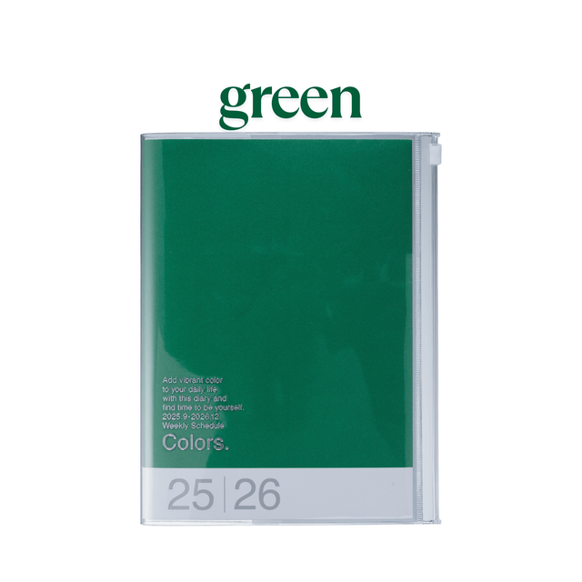 Mark's Tokyo Agenda GREEN Agenda Diary 2025-2026 Mark's Tokyo - COLORS