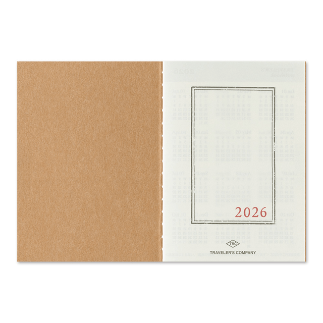 Traveler's Company Japan Agenda Agenda Traveler's Passport 2026 - Mensile