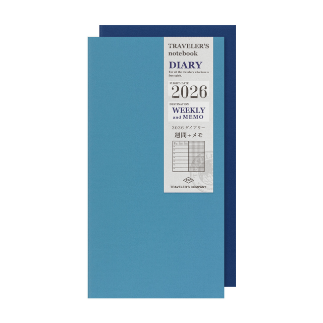 Traveler's Company Japan Agenda Agenda Traveler's Regular 2026 - Weekly + memo