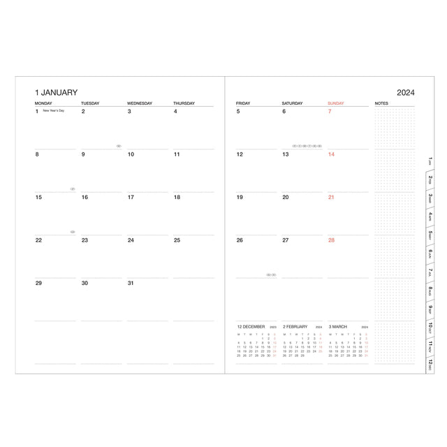 Mark's Tokyo Agenda IN ARRIVO - Diary 2023-2024 Black