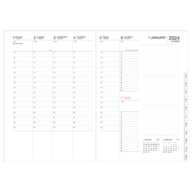 Mark's Tokyo Agenda IN ARRIVO - Diary 2023-2024 Black