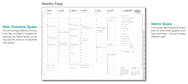 Mark's Tokyo Agenda IN ARRIVO - Diary 2023-2024 Black