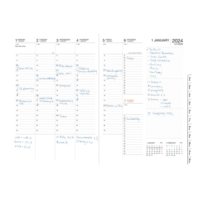 Mark's Tokyo Agenda IN ARRIVO - Diary 2023-2024 Black