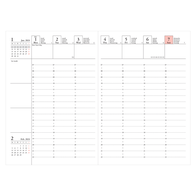 Mark's Tokyo Agenda IN ARRIVO - Diary Pocket 2023-2024 Green