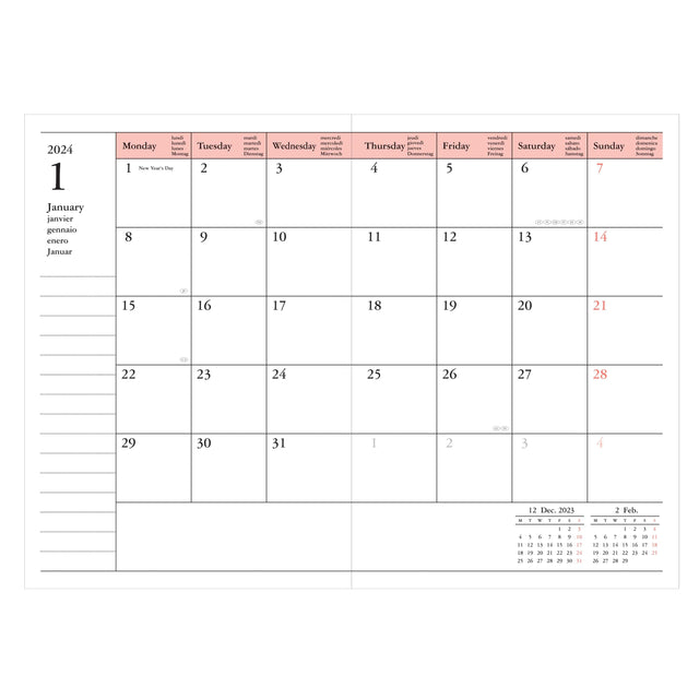 Mark's Tokyo Agenda IN ARRIVO - Diary Pocket 2023-2024 Green