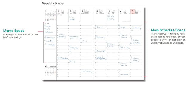 Mark's Tokyo Agenda IN ARRIVO - Diary Pocket 2023-2024 Green