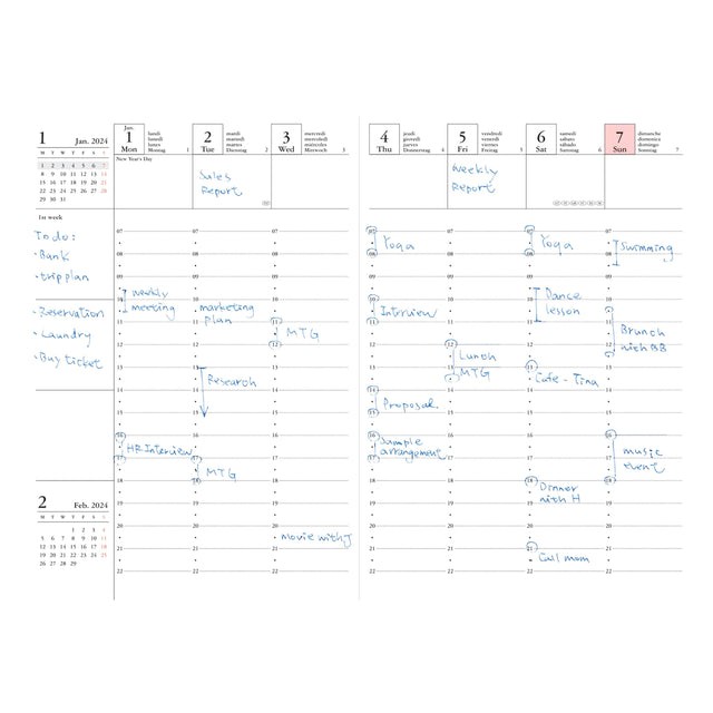 Mark's Tokyo Agenda IN ARRIVO - Diary Pocket 2023-2024 Red