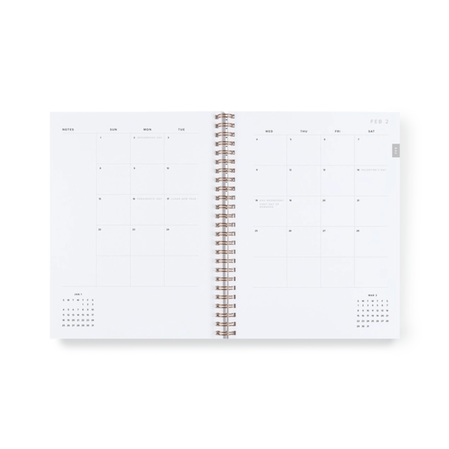 Appointed Agenda Year Task Planner Compact 2026 - Grey
