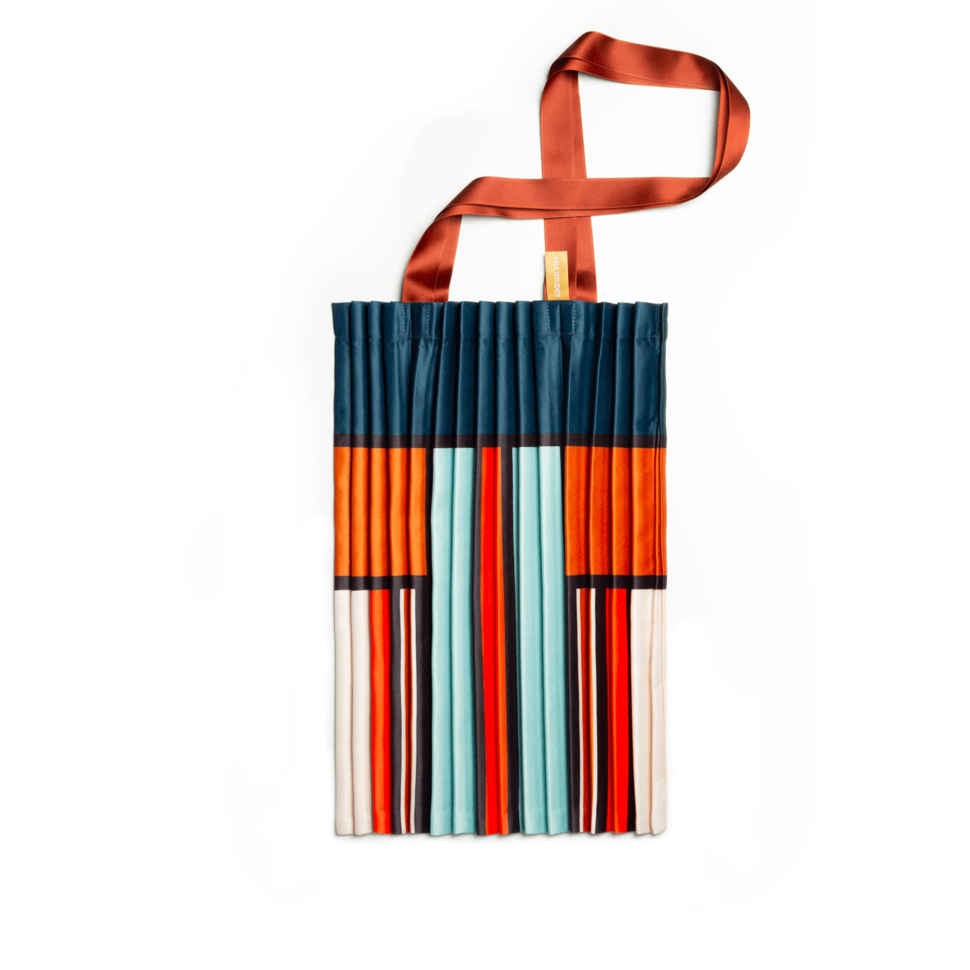 Multitudes Bags Tote bag plissettata in raso Chia