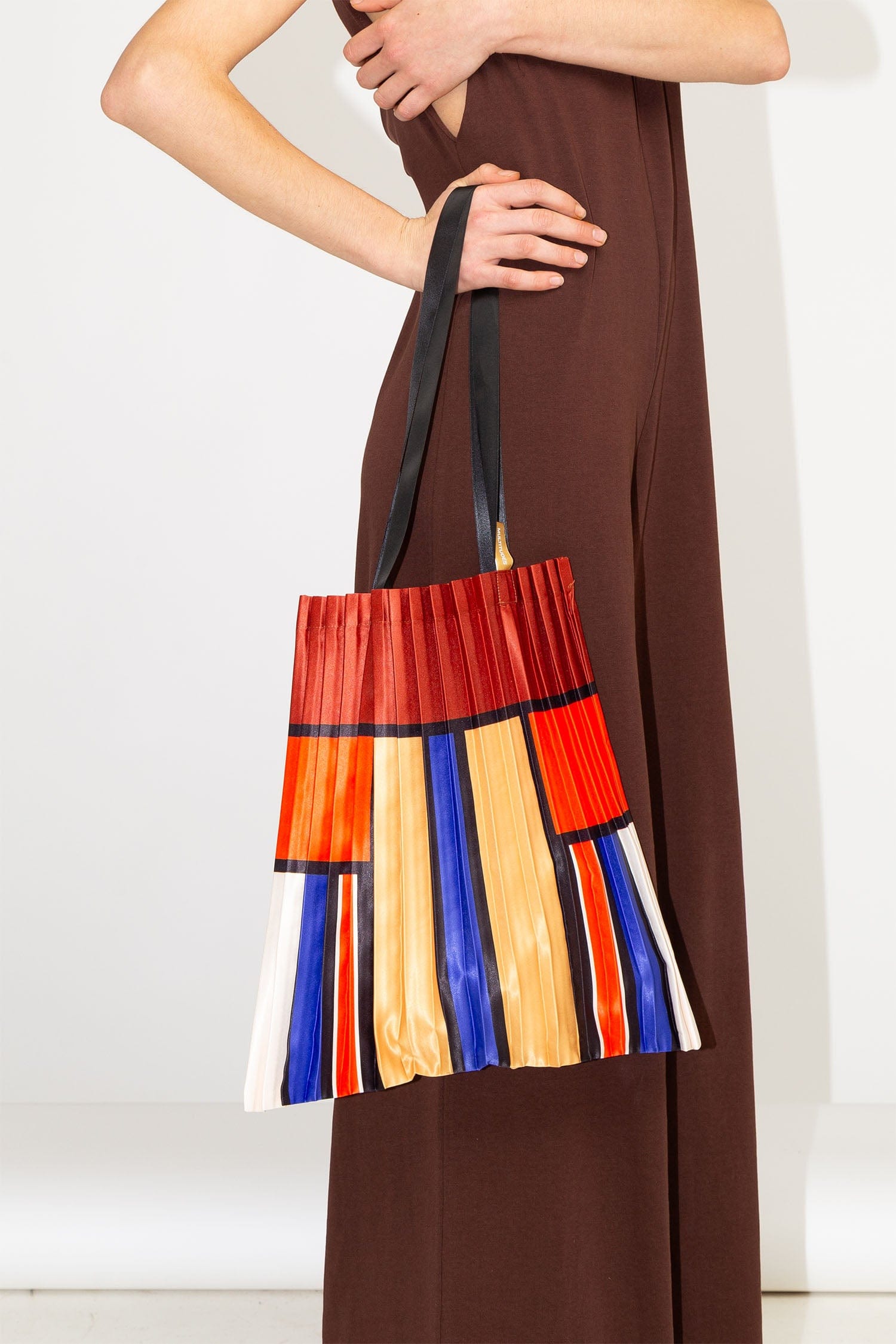 Multitudes Bags Tote bag plissettata in raso Gallura