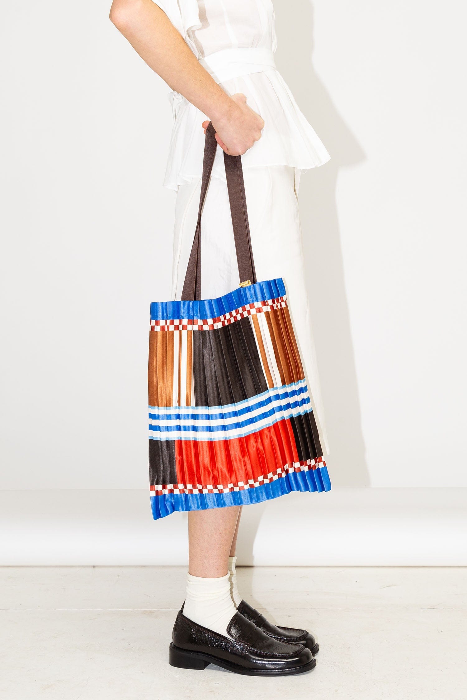 Multitudes Bags Tote bag plissettata in raso Maddalena