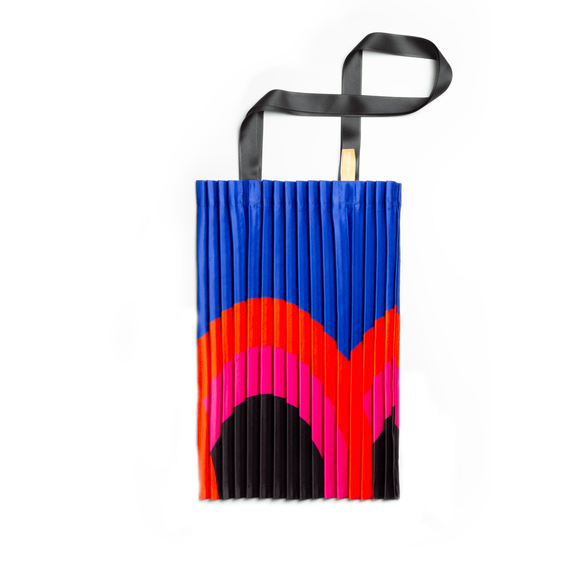 Multitudes Bags Tote bag plissettata in raso Rainbow