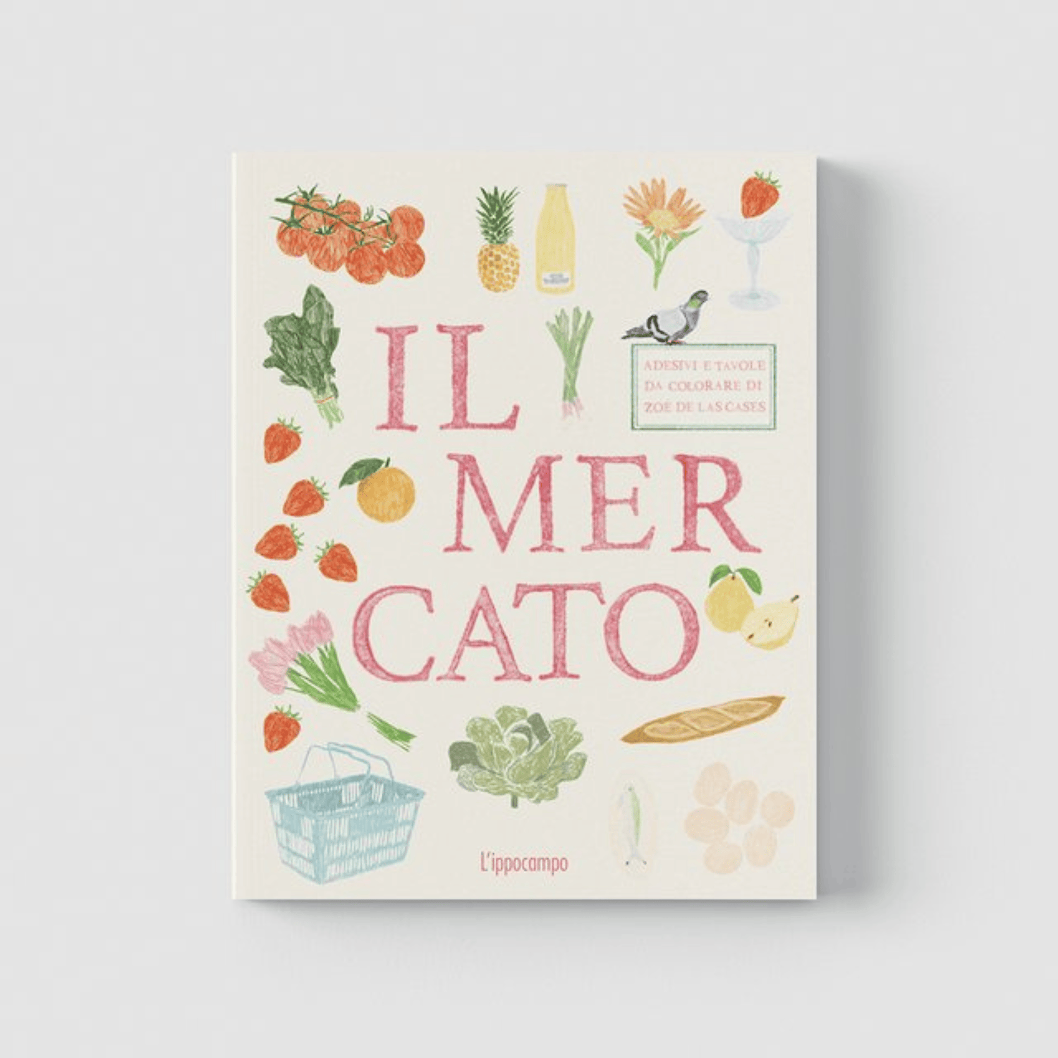 L'Ippocampo Book Il Mercato - Sticker & Coloring Book