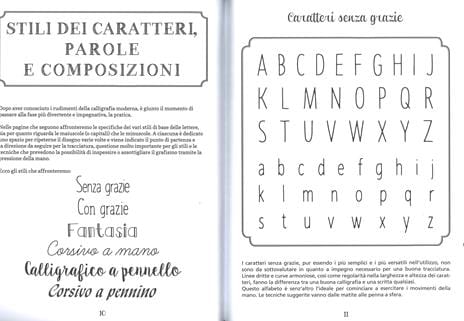 Magazzini Salani Book Lettering Creativo e Calligrafia Moderna - Quaderno degli esercizi