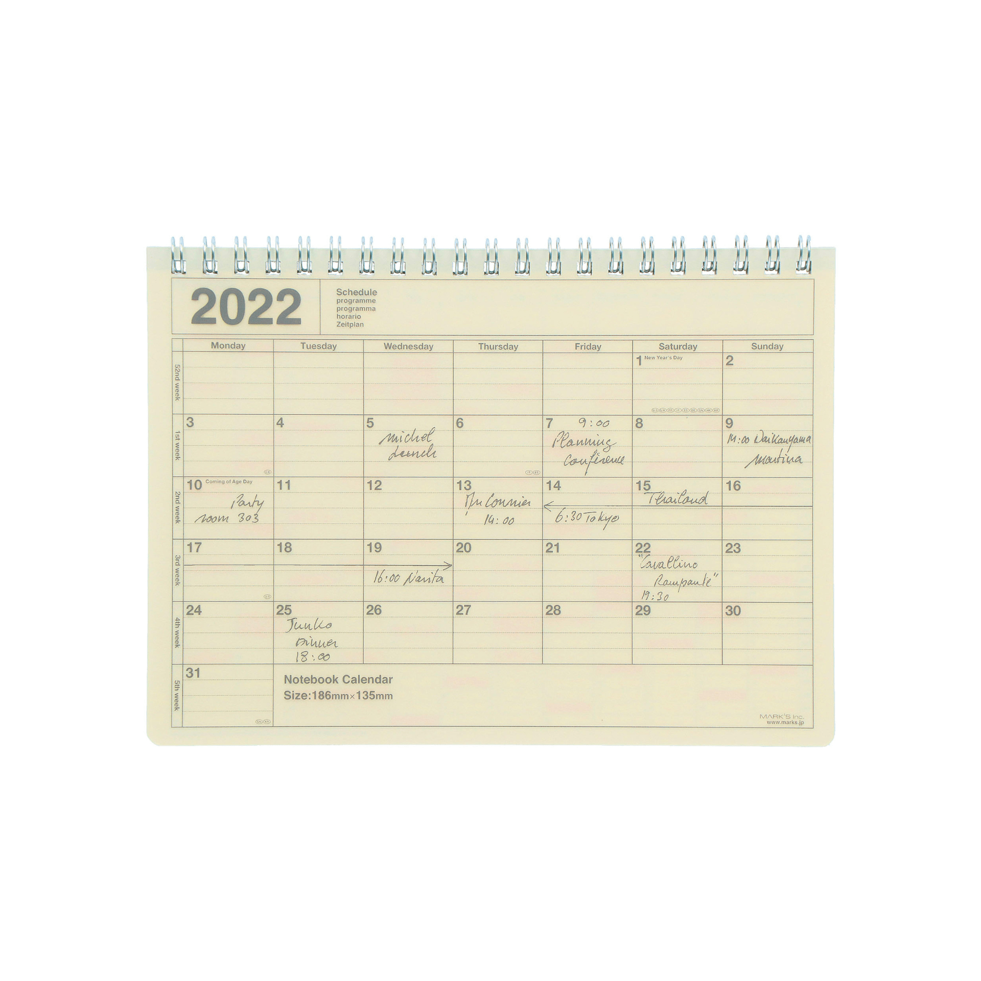 CALENDARIO ICONE KIKO 2024, formato cm. 21 x 30 con 12 eleganti pagine su  carta patinata lucida, euro 12,00.