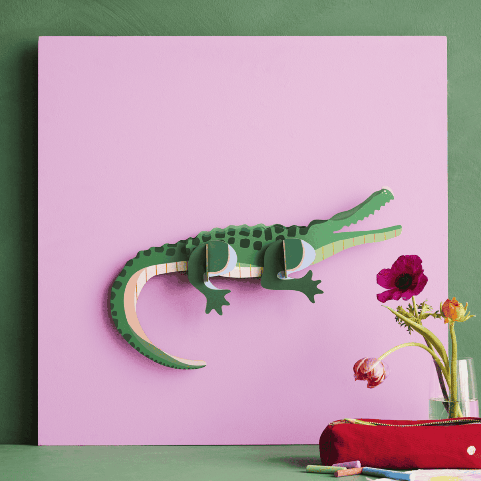 studio roof Decorazione parete Wild Animals - Tall Crocodile