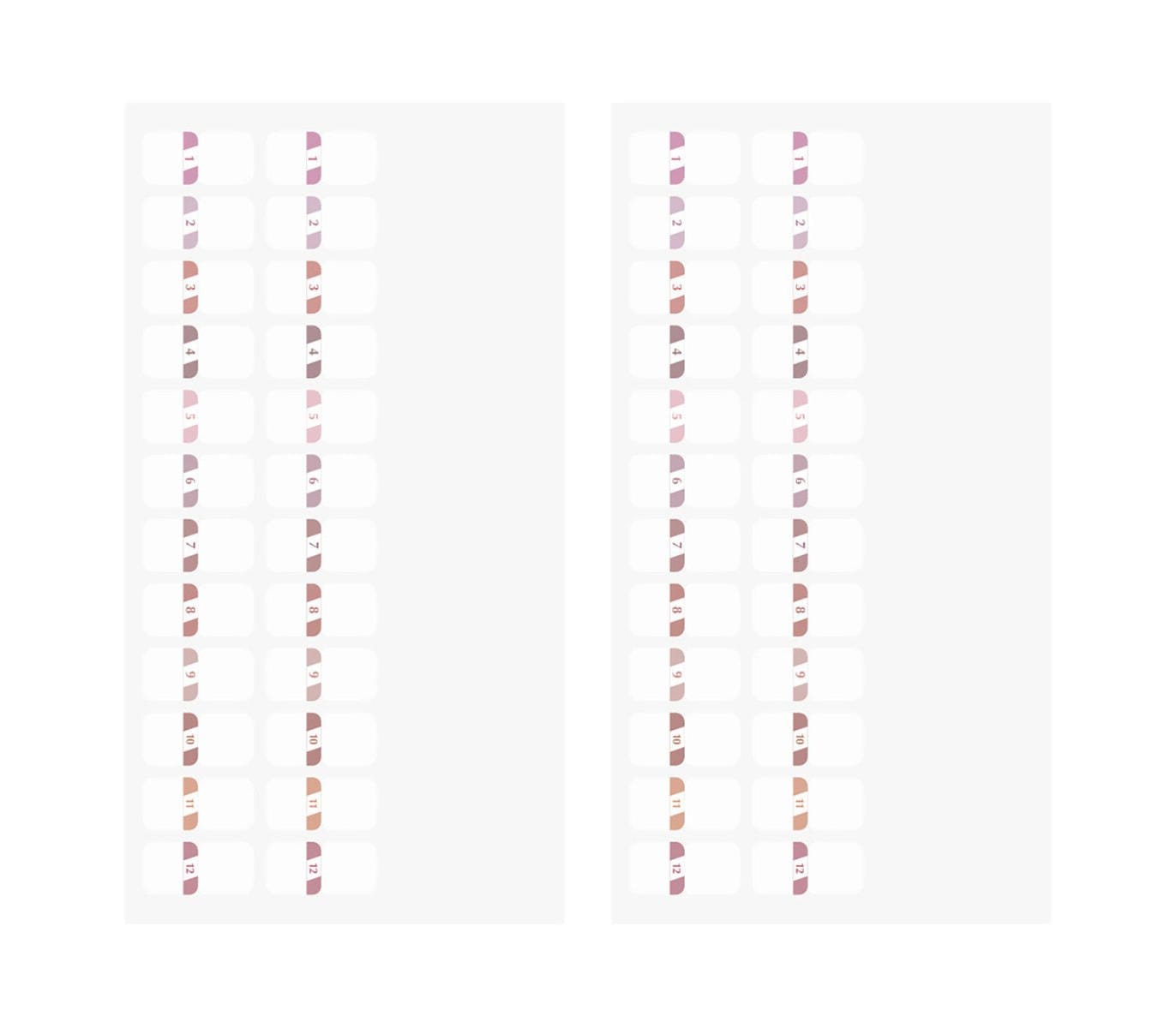 Midori Index Midori Stickers Numbers