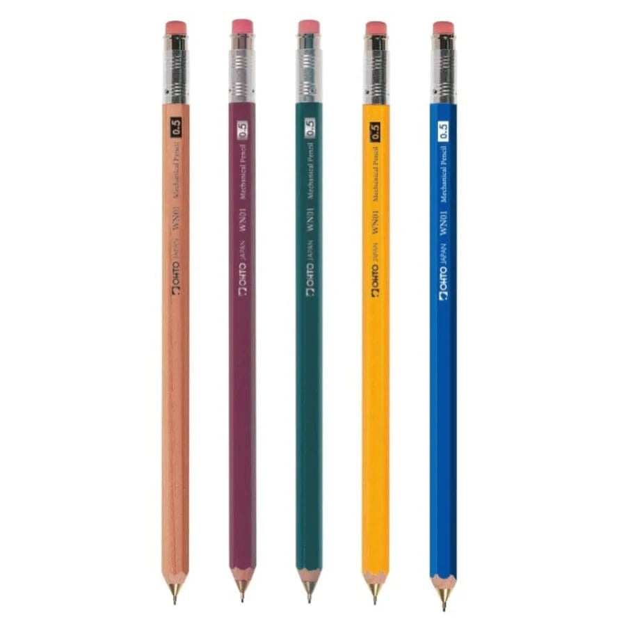 Portamine Usa E Getta 5 Star, 10 Pezzi, Tratto 0.7 Mm, Colori Assortiti Casuali, Con Gomma