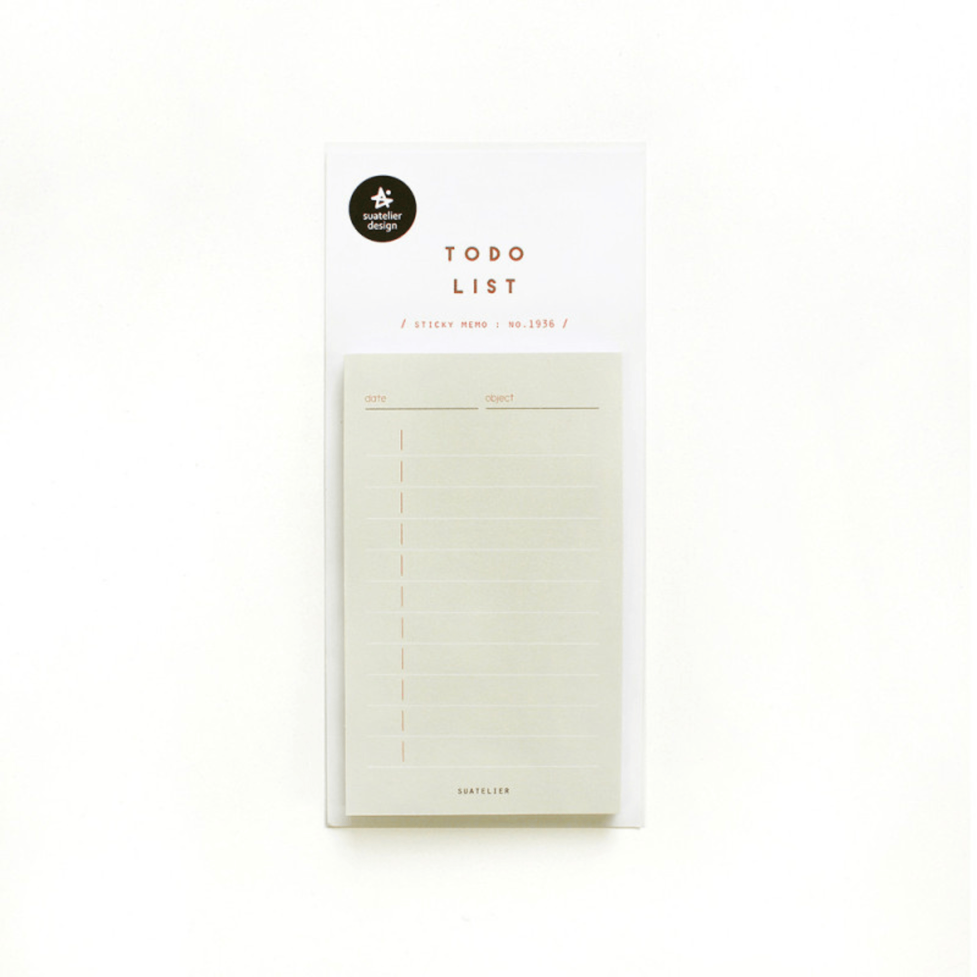 Suatelier Notes Sticky Memo - To do List