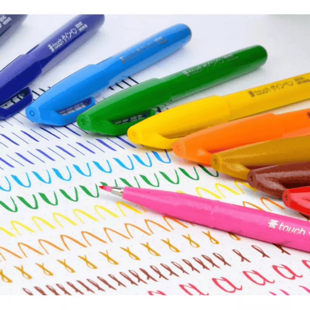 Pentel Penne Brush Sign Pen Pentel - COLOR