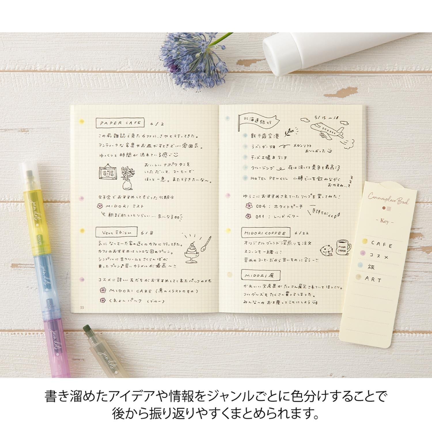 Midori Penne Connecting Pen Join Dots - Pastel