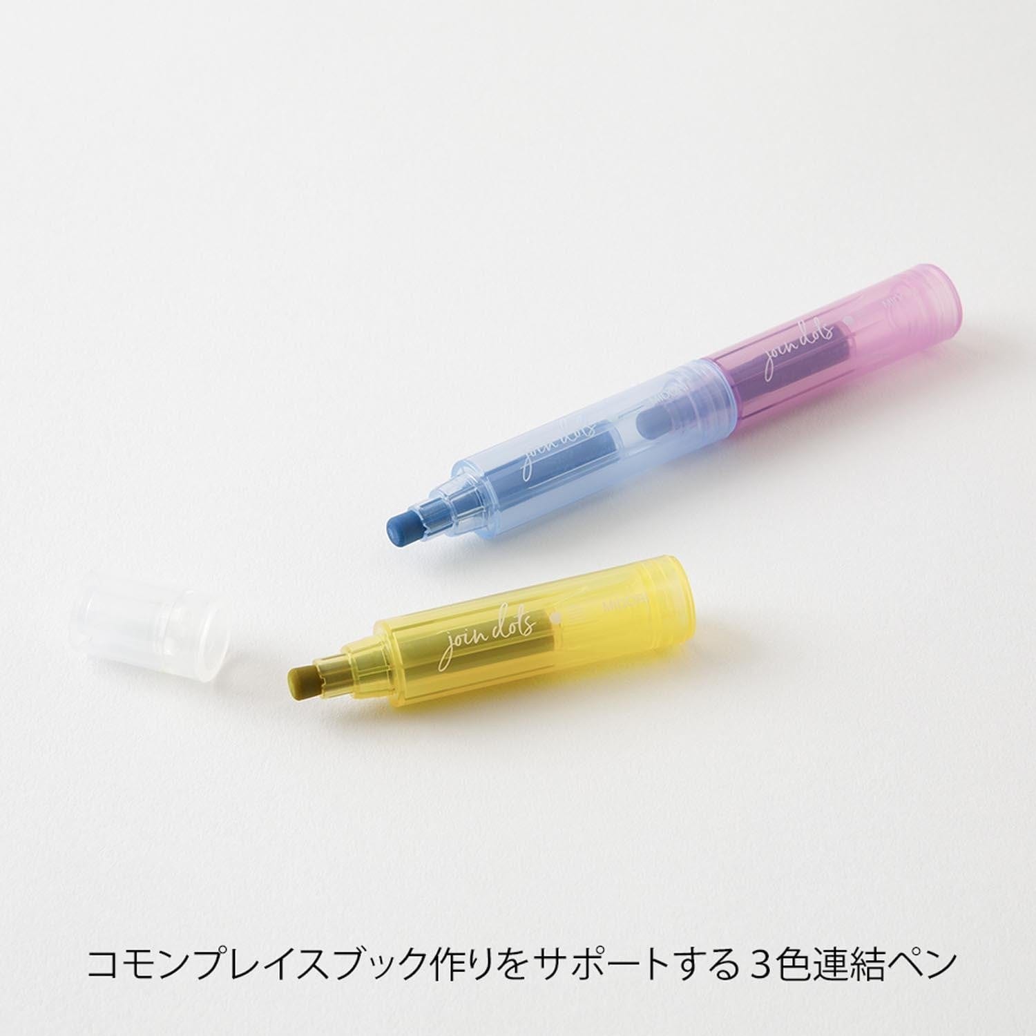 Midori Penne Connecting Pen Join Dots - Pastel