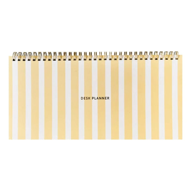 A-Journal Planner Desk Planner Stripes Yellow