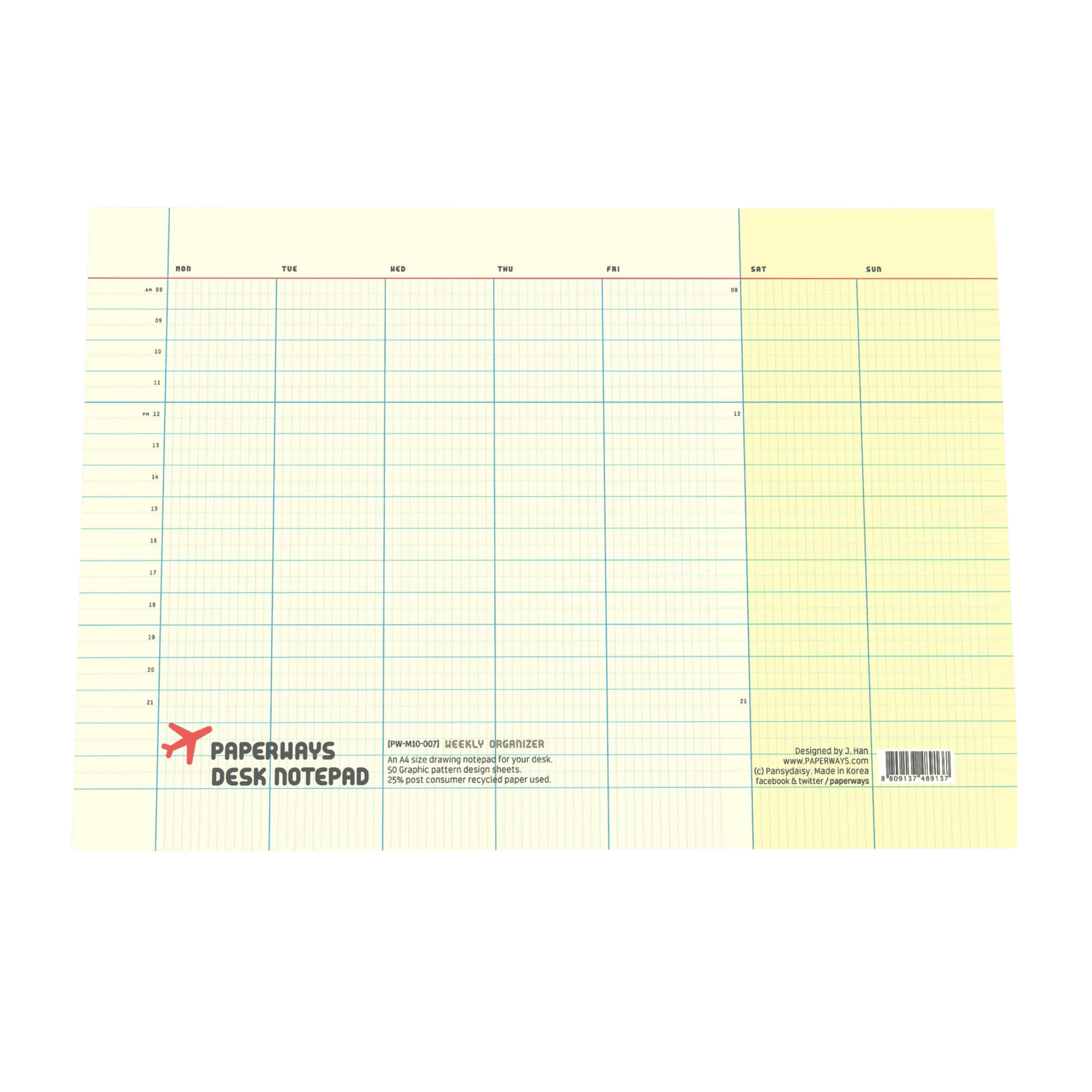 Paperways Planner Desk Planner Weekly Paperways