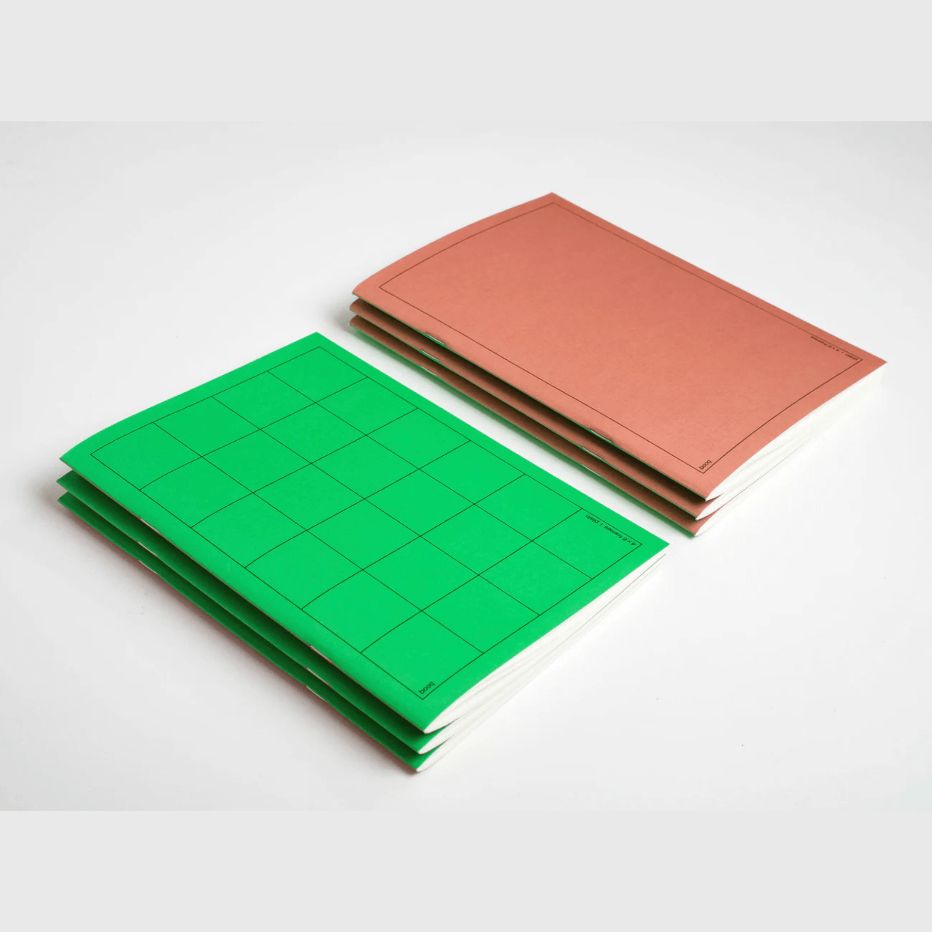Edition Julie Joliat Quaderni Notebook double side Booq - green & brown