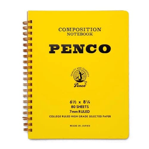 Penco Quaderni Penco Coil Notebook Large - Yellow