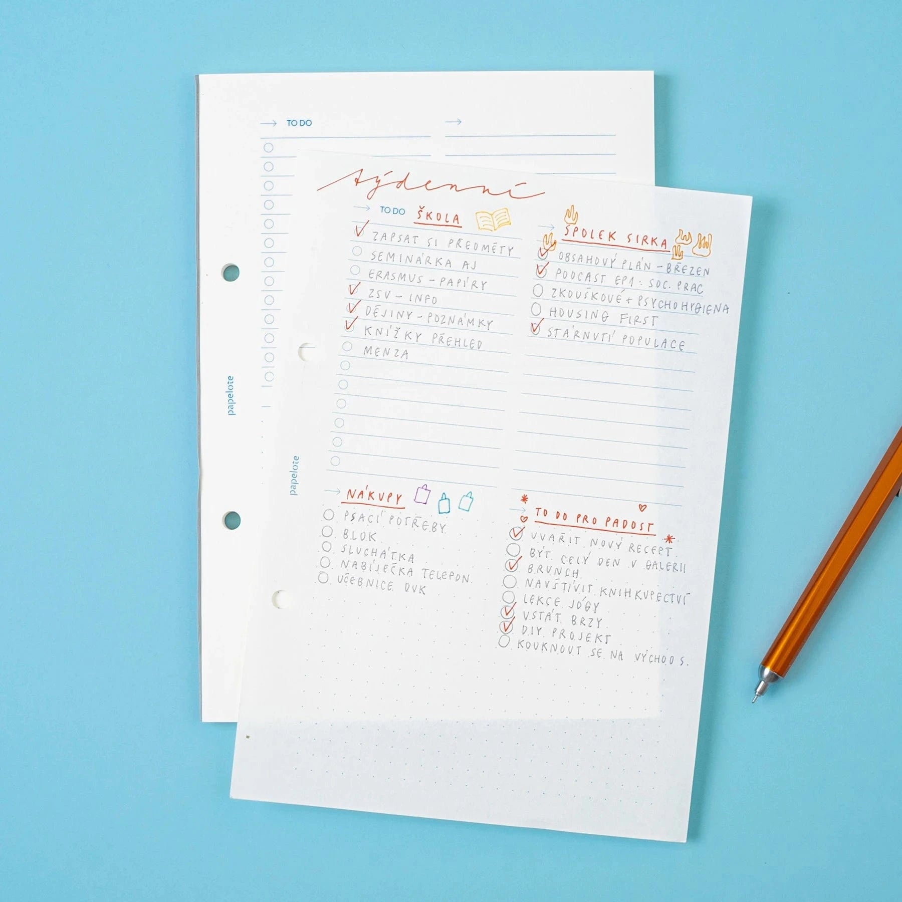 Papelote Quaderni Refill per Planoo A5 - TO DO