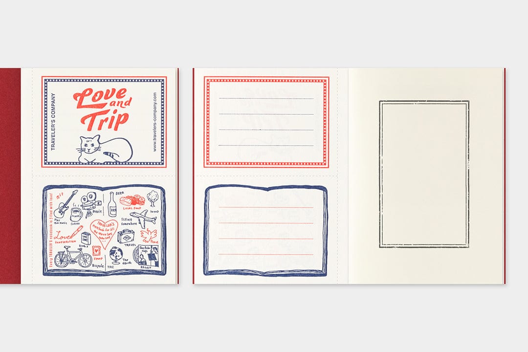 Traveler's Company Japan Quaderni Traveler's Passport Limited Edition - LOVE AND TRIP