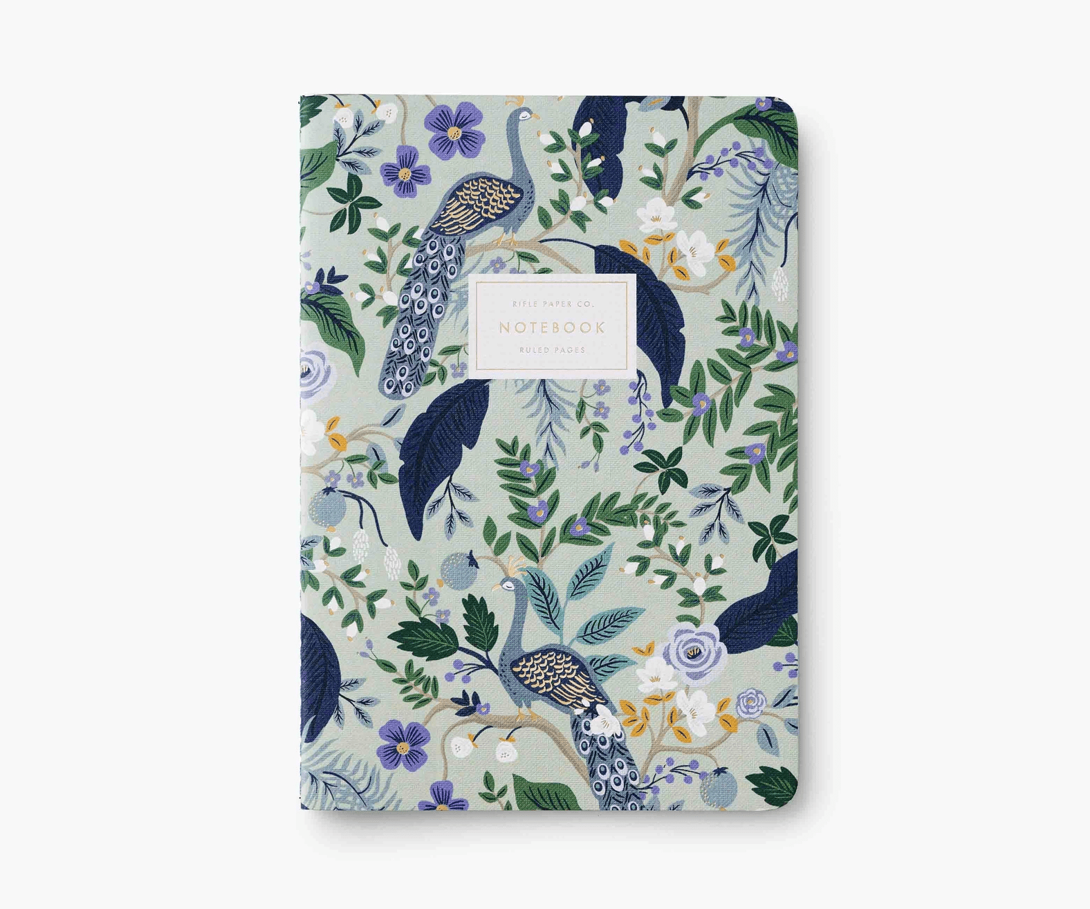 Rifle Paper Quaderni Tris di Quaderni Peacock