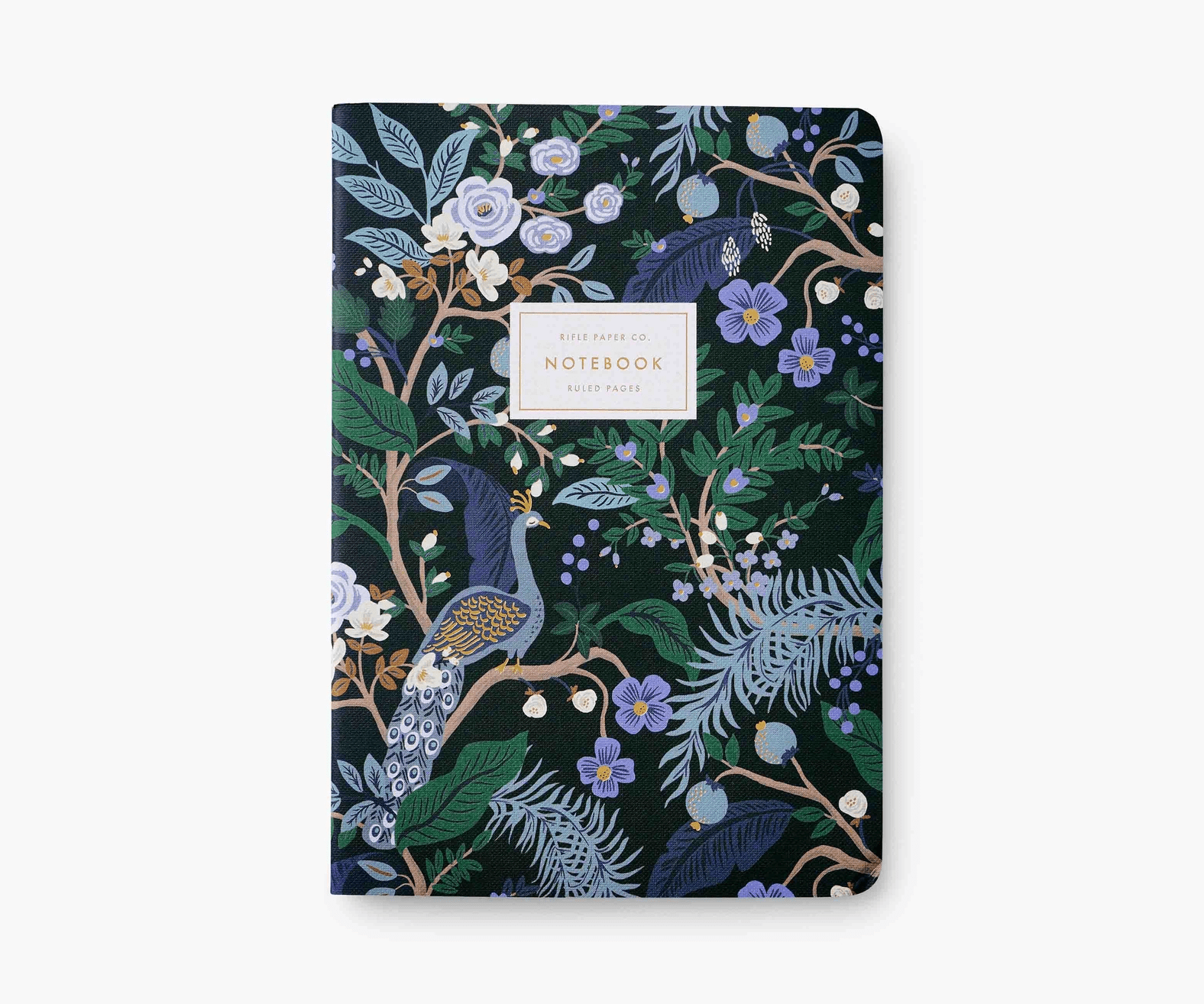 Rifle Paper Quaderni Tris di Quaderni Peacock