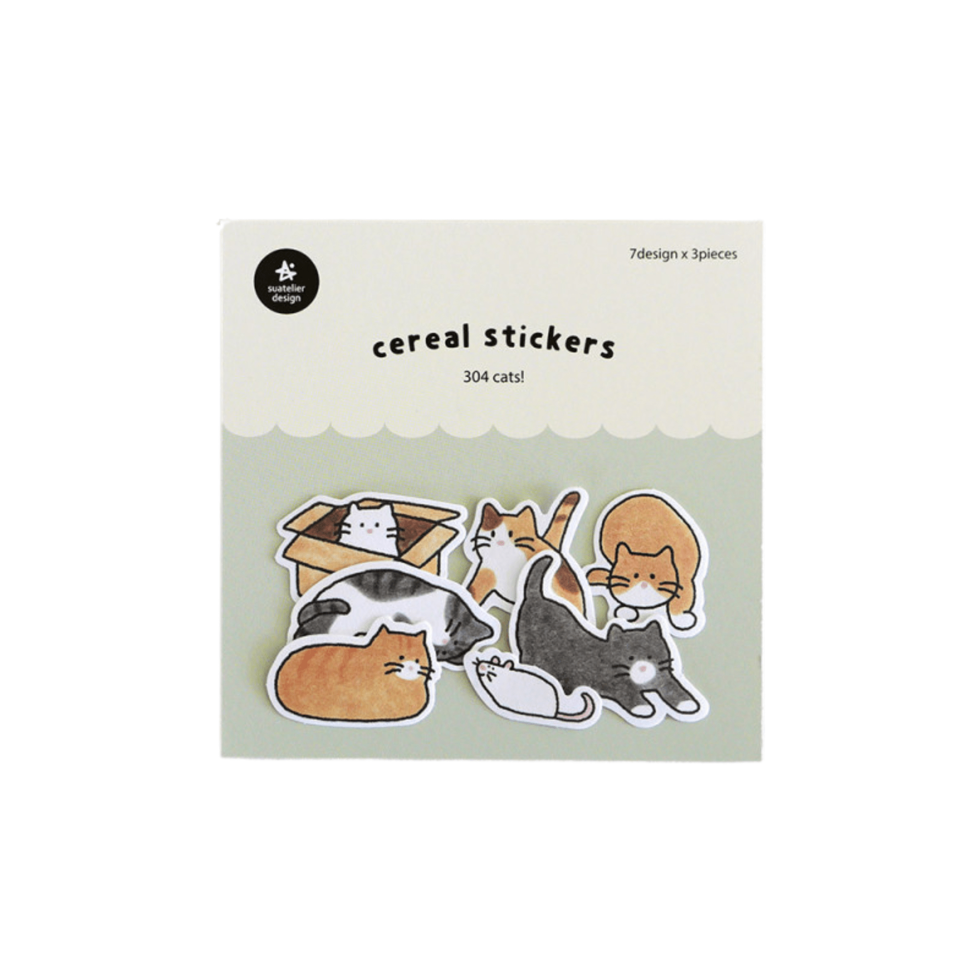 Suatelier Stickers Cereal Stickers - Cat's
