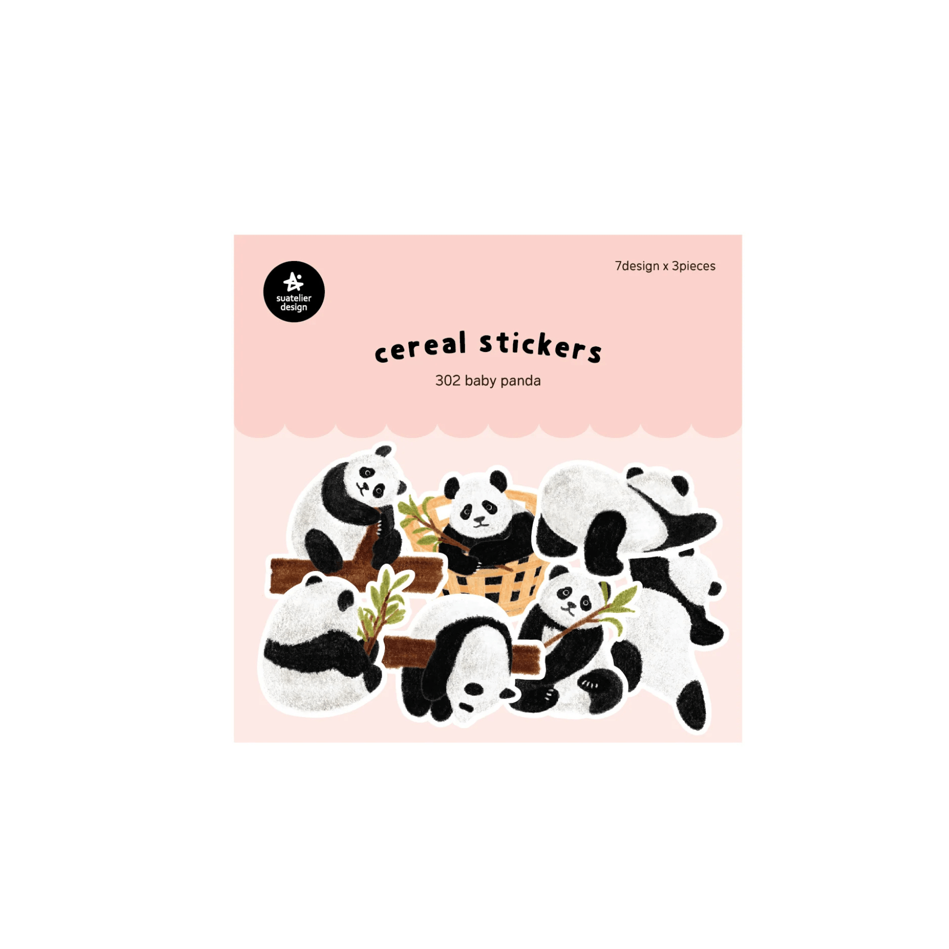 Suatelier Stickers Cereal Stickers - Panda