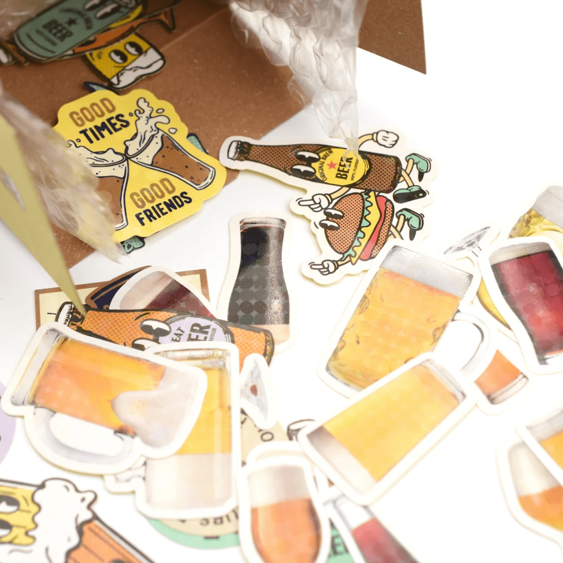 Greeting Life Stickers Mini Decoration Sticker Box - Beer