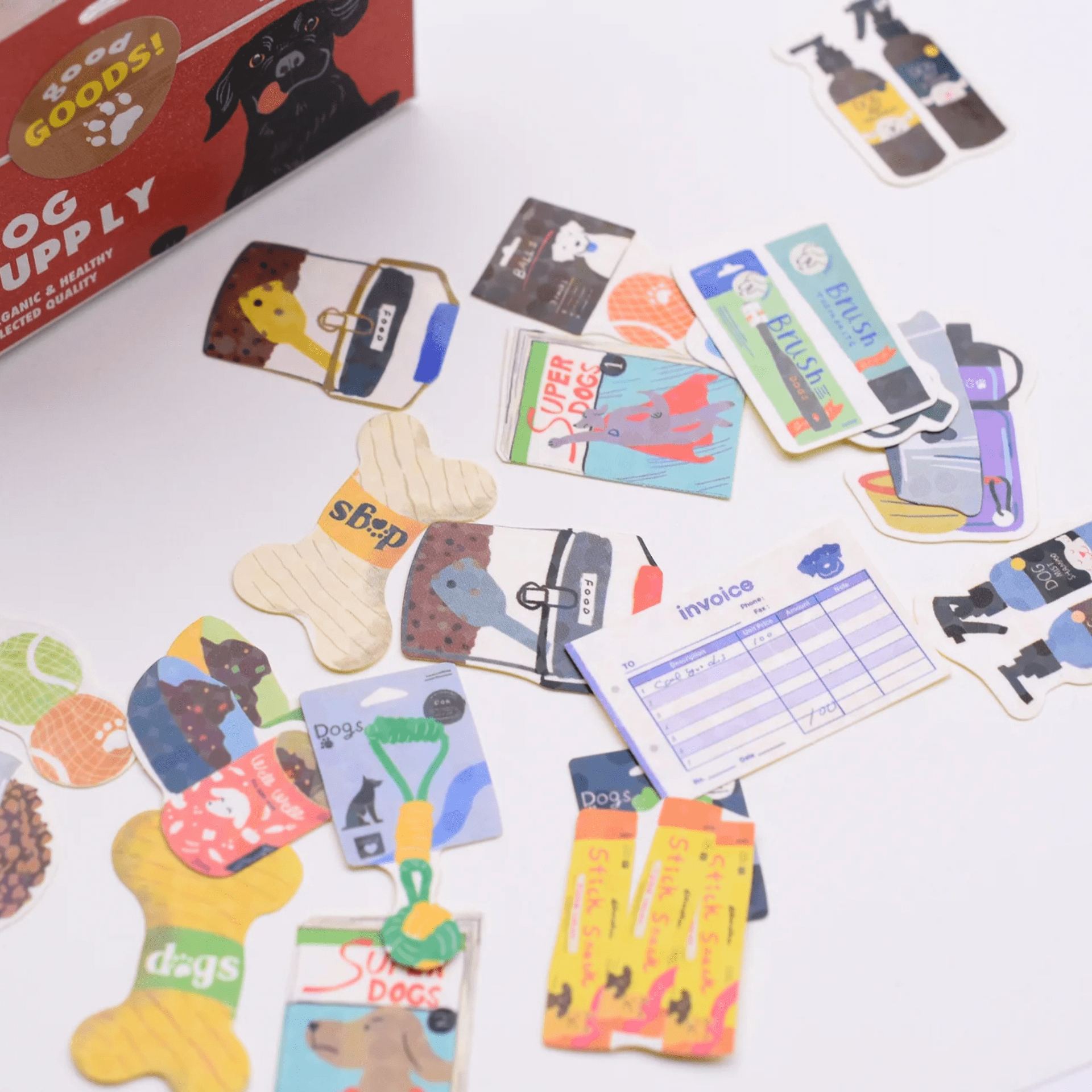 Greeting Life Stickers Mini Decoration Sticker Box - Dog Supply