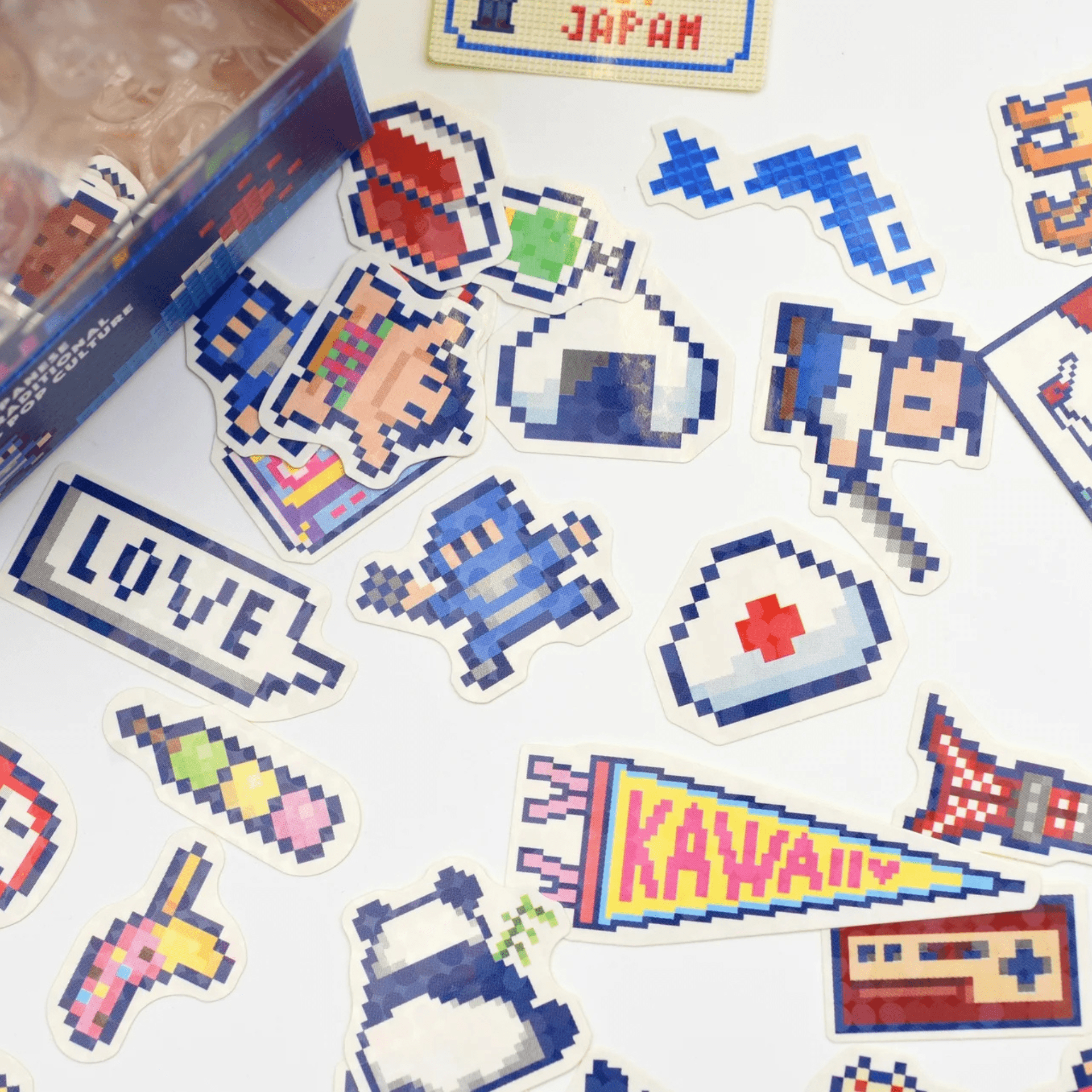 Greeting Life Stickers Mini Decoration Sticker Box - Japan Culture