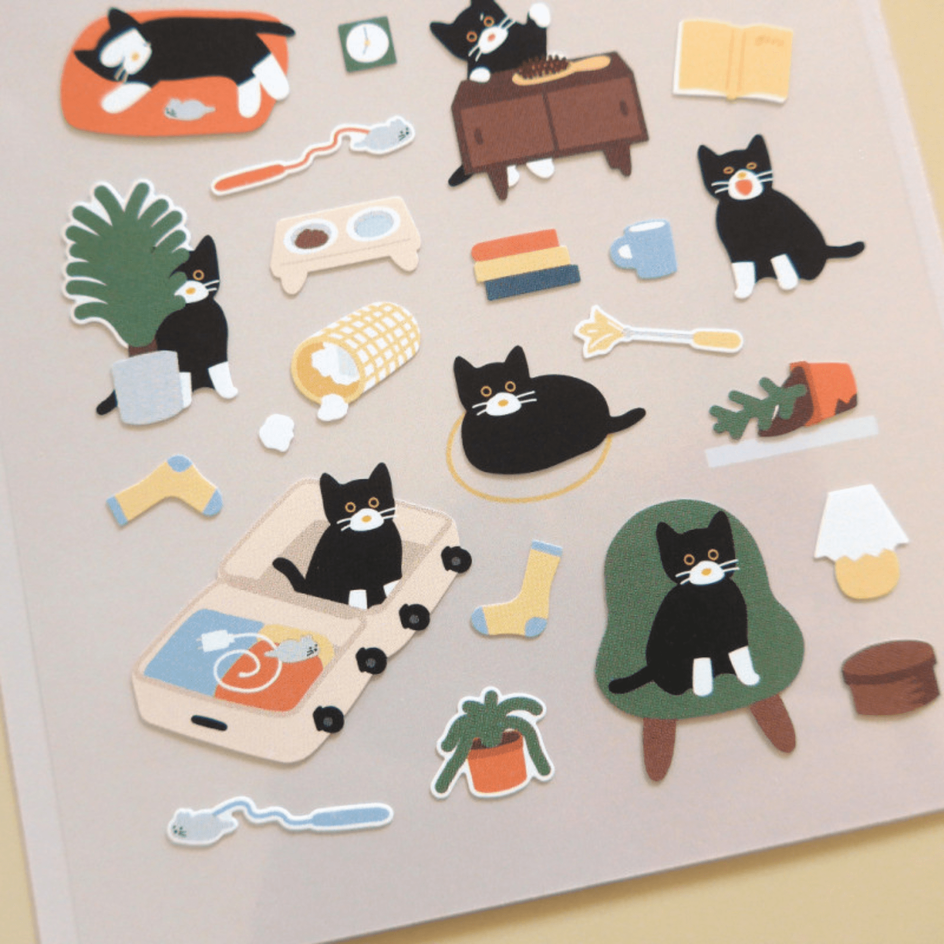 Suatelier Stickers Stickers Daily Deco - Cat's Catch!