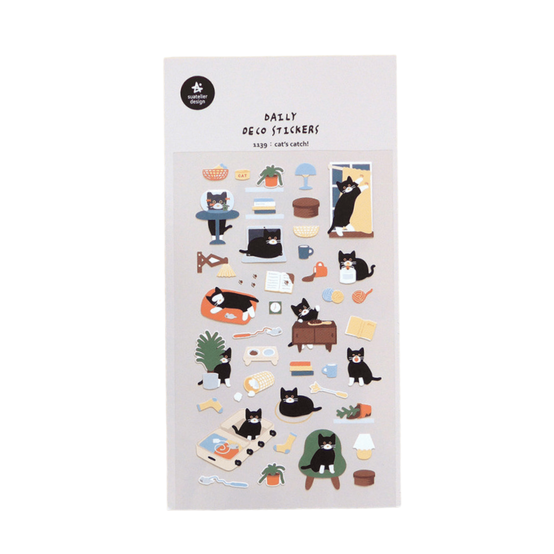 Suatelier Stickers Stickers Daily Deco - Cat's Catch!