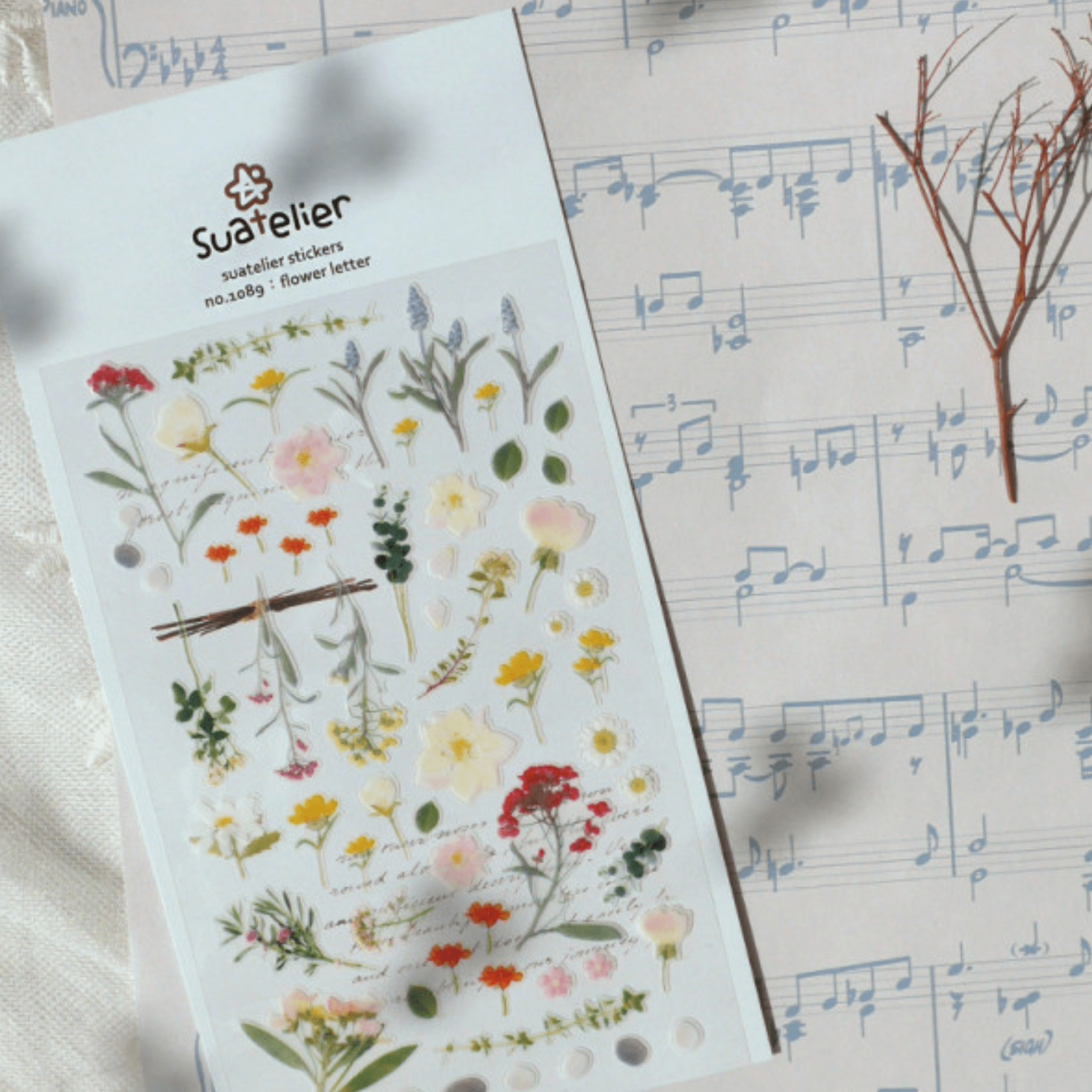 Suatelier Stickers Stickers Daily Deco - Flower Letter