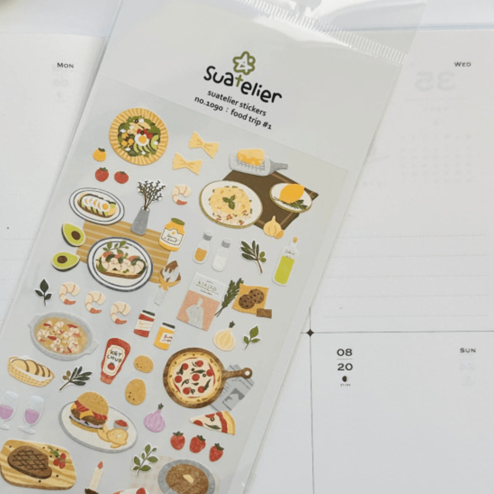 Suatelier Stickers Stickers Daily Deco - Food Trip #1