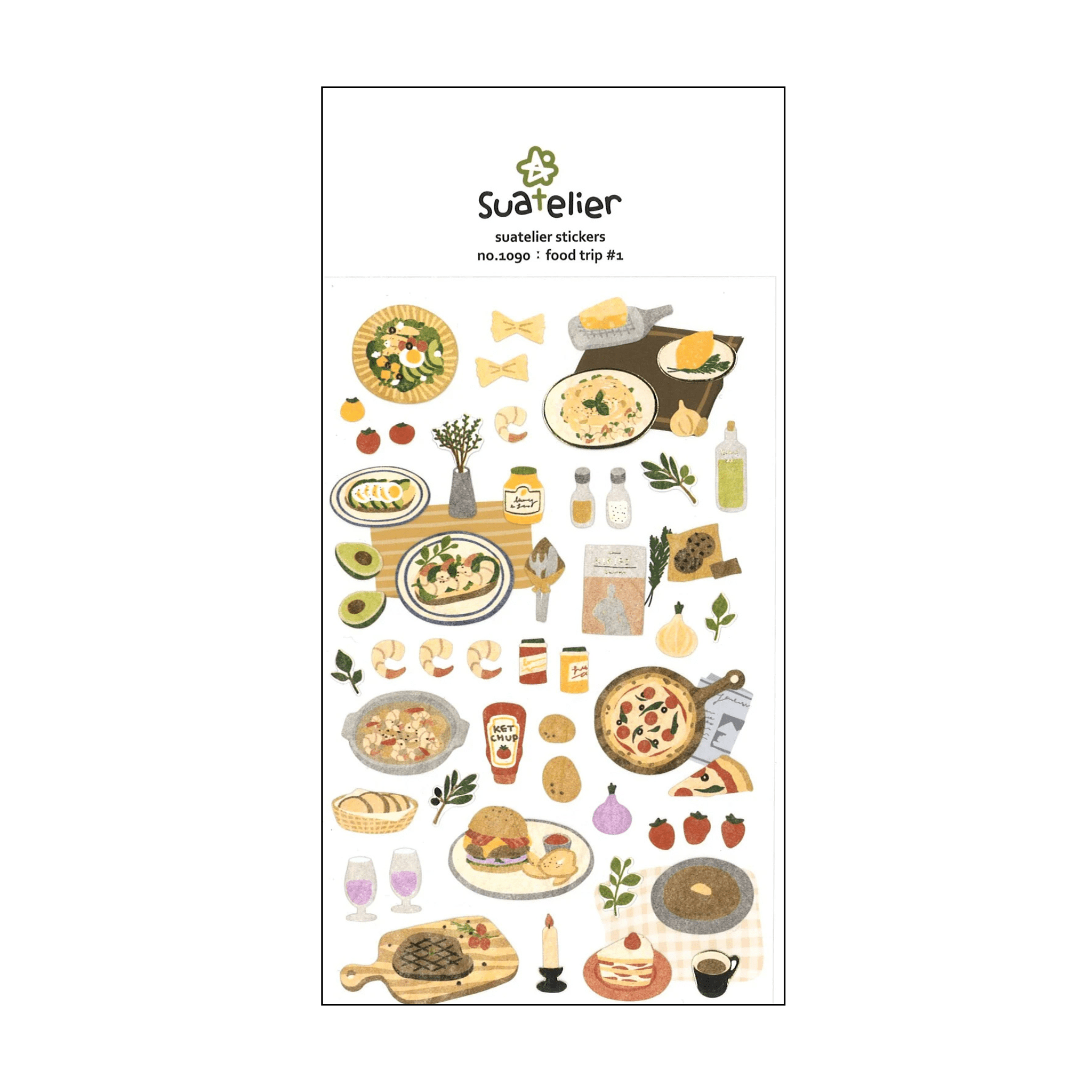 Suatelier Stickers Stickers Daily Deco - Food Trip #1